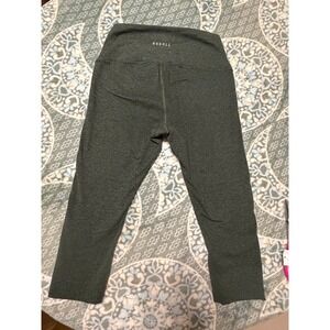 NOBULL Womens Heathered Dark Green High Rise Cropped Workout Leggings Size M